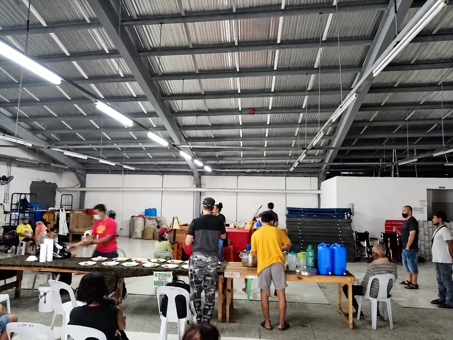 Preparing and sharing a community meal
