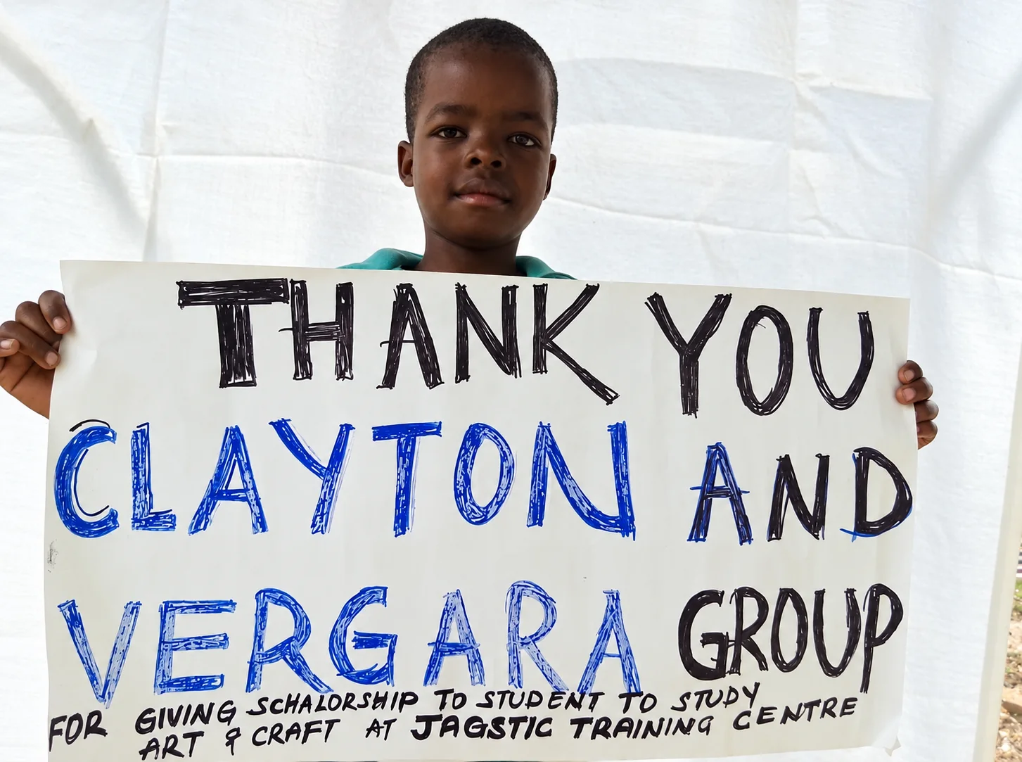 A student shares a message of thanks