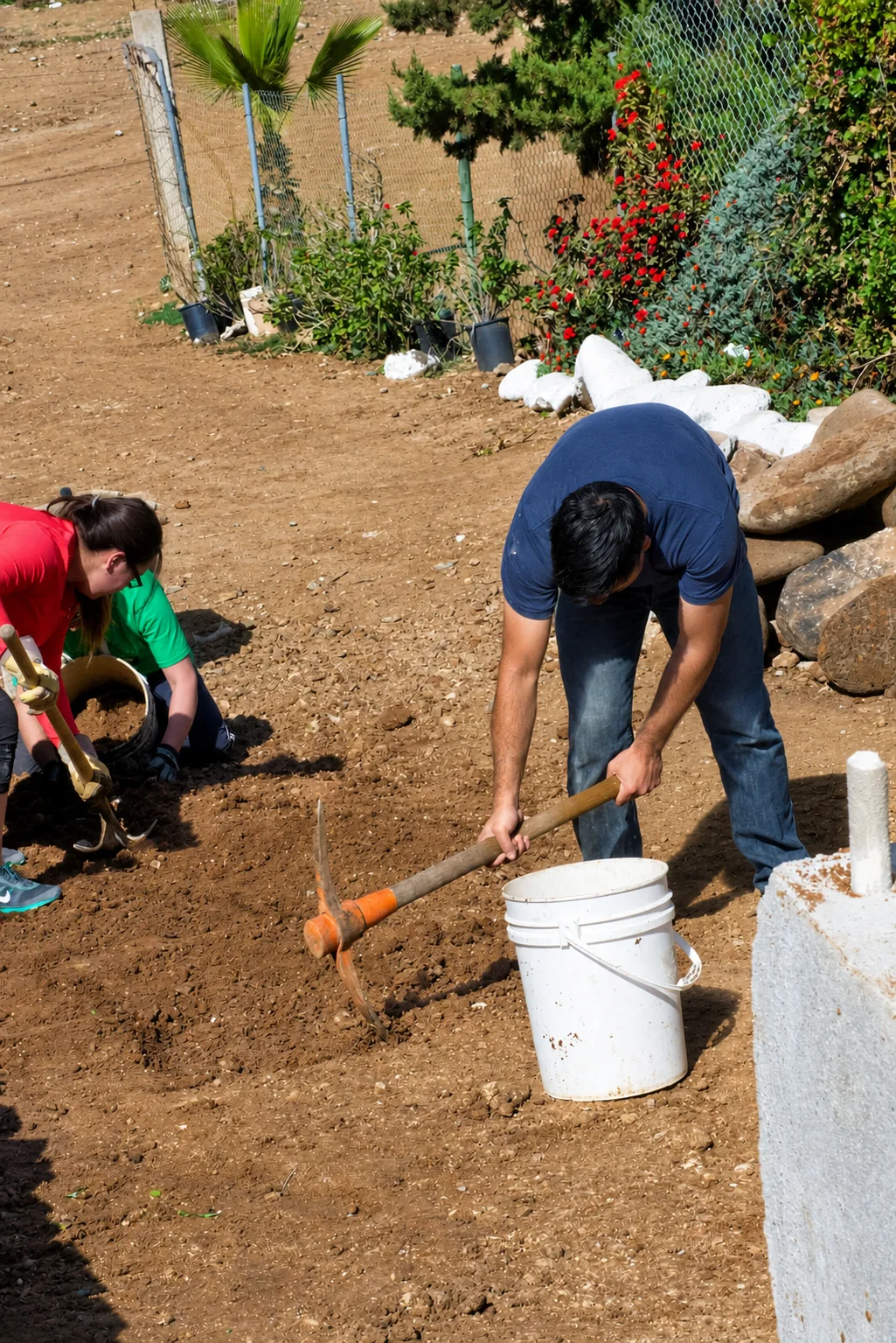 Preparing the ground for a community project